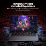 KAIGERR Gaming Laptop AMD Ryzen 7 5825U 15.6-inch IPS Laptop Computer 16GB DDR4 (2 * 8GB, Dual Channel) 512GB NVMe SSD Windows Laptop Backlit Keyboard WiFi 6 HDMI Type-C USB3.2 BT5.2, Gray