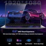 SAINTDISE 15.6" Laptop Computer - Quad-Core N95 Processor (Up to 3.4GHz) Laptop PC 16GB DDR4 512GB SSD, Students Business Laptop Support Touch ID,WiFi, BT4.2, HDMI, USB 3.0