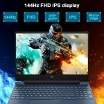 HP Victus 15.6 i5 Gaming Laptop, 15.6" FHD 1920*1080 144Hz, Intel Core i5-12450H, NVIDIA GeForce RTX 3050, 16GB RAM, 1TB SSD, Backlit KB, Touchpad, SD Card Reader, Webcam, HDMI, Wi-Fi 6, W11 H, Blue