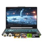 ASUS TUF A15 Gaming Laptop, AMD Ryzen 7 7435HS Processor, NVIDIA GeForce RTX 3050, 15.6 inch Full HD Display, 32GB DDR5 RAM, 1TB SSD, Backlit Keyboard, Windows 11 Home, Wi-Fi, Alpacatec Accessory
