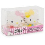 Sanrio Hello Kitty and Mimmy Ceramic Salt and Pepper Shakers, Set of 2 | Spice Dispenser Storage Canisters