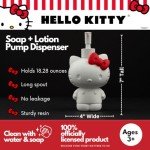 Collectibles Hello Kitty Soap/Lotion/Hand Sanitizer Resin Pump Dispenser, 10.36 Ounces, (Officially Licensed Product) by Franco