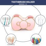 Jay Franco Hello Kitty Bow Toothbrush Holder - Pink Resin Pencil Holder - Bathroom Storage