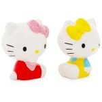 Sanrio Hello Kitty and Mimmy Ceramic Salt and Pepper Shakers, Set of 2 | Spice Dispenser Storage Canisters