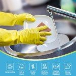 AIDEA Non-Scratch Scrub Sponge-12Count, Natural Sponges for Non-Stick Cookware, Sponges Kitchen, Cellulose Sponges for Dishes, Cleaning Sponge for Kitchen, Bathroom, Household