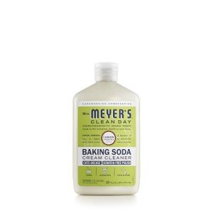 MRS. MEYER'S CLEAN DAY Baking Soda Cream Cleaner, Cuts Grease, Scratch-Free Polish, Plant-Derived Cleaning Ingredients, Lemon Verbena, 16 Fl Oz, Pack of 1