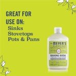 MRS. MEYER'S CLEAN DAY Baking Soda Cream Cleaner, Cuts Grease, Scratch-Free Polish, Plant-Derived Cleaning Ingredients, Lemon Verbena, 16 Fl Oz, Pack of 1