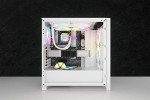 Corsair iCUE 4000D RGB Airflow Mid-Tower Case - 3X AF120 RGB Elite Fans - iCUE Lighting Node PRO Controller - High-Airflow Design - CORSAIR RapidRoute Cable Management System - True White