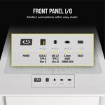 Corsair iCUE 4000D RGB Airflow Mid-Tower Case - 3X AF120 RGB Elite Fans - iCUE Lighting Node PRO Controller - High-Airflow Design - CORSAIR RapidRoute Cable Management System - True White