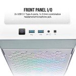 Corsair iCUE 220T RGB Airflow Tempered Glass Mid-Tower Smart Case, White