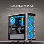 Corsair iCUE 465X RGB Mid-Tower ATX Smart Case, White (CC-9011189-WW)