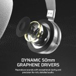 Corsair Virtuoso MAX Wireless Gaming Headset – Dolby Atmos, Active Noise Cancelling, Sonarworks SoundID, Simultaneous 2.4GHz Wireless & Bluetooth, 50mm Graphene Drivers, PC, Mac, PS5/PS4 – Silver