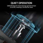 CORSAIR RS120 ARGB 120mm PWM Fan – Daisy-Chain Connection – Low-Noise – Magnetic Dome Bearing – Single Pack – White