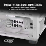 CORSAIR RM1000x Shift Fully Modular ATX Power Supply - 80 Plus Gold - ATX 3.0 - PCIe 5.0 - Zero RPM - Modular Side Interface - White