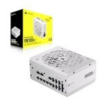 CORSAIR RM1000x Shift Fully Modular ATX Power Supply - 80 Plus Gold - ATX 3.0 - PCIe 5.0 - Zero RPM - Modular Side Interface - White
