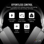 Corsair HS80 MAX Wireless Multiplatform Gaming Headset with Bluetooth – Dolby Atmos – Broadcast Quality Microphone – iCUE Compatible – PC, Mac, PS5, PS4, Mobile – White