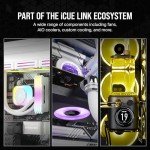 Corsair iCUE LINK QX120 RGB 120mm Magnetic Dome RGB Fans - Triple Fan Starter Kit with iCUE LINK System Hub - White