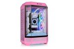 Thermaltake Tower 300 Bubble Pink Micro-ATX Case; 2x140mm CT Fan Included; Support Up to 420mm Radiator; Optional Chassis Stand Kit Allows Horizontal Display; CA-1Y4-00SAWN-00; 3 Year Warranty