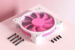 ID-COOLING ZF-12025-PINK Trio 120mm Case Fan 3 Pack Pink Fan MB Sync(5V 3pin) PWM Fans for Radiator/CPU Cooler/Computer Case
