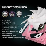 Vetroo SA-120 120mm FDB High Airflow PC Case Fan for Radiator/CPU Air Cooler/Computer Case, Fluid Dynamic Bearing, 5V 3-Pin ARGB & 4-Pin PWM Smart Control - Pink