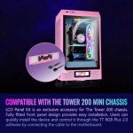 Thermaltake Tower 200 Series Bubble Pink LCD Panel Kit, 3.9" LCD Display, Supported by Tt RGB Plus 2.0 Software, AC-067-OOANAN-A1, 3 Year Warranty