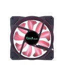 Apevia CO512L-PK Cosmos 120mm Pink LED Ultra Silent Case Fan w/ 16 LEDs & Anti-Vibration Rubber Pads (5 Pk)