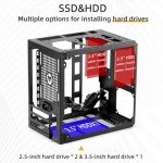 Mechanic Master Cool Cube Series C24 Mini-ITX Case/Alumium/Steel/GPU Length Within 245mm, SFX/L PSU Computer Case (Sakura Pink)