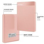 UnionSine 500GB Ultra Slim Portable External Hard Drive USB3.0 HDD Storage Compatible for PC, Desktop, Laptop,Mac, Xbox One, Xbox 360, PS4(Pink) HD-2510