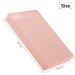 UnionSine 500GB Ultra Slim Portable External Hard Drive USB3.0 HDD Storage Compatible for PC, Desktop, Laptop,Mac, Xbox One, Xbox 360, PS4(Pink) HD-2510