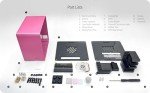 ElectroCookie Raspberry Pi 5 Case, Aluminum Mini Tower Case with Cooling Fan and Color Changing Ambient Light (Pink)