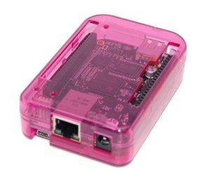 sb components New! Case for BeagleBone Black Transparent (Pink) Assemble in 30 Seconds