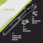 JRC Components Amplitude Underbar Computer Mount for Road & Gravel Bikes | Compatible with Garmin Edge Computers | Lightweight Aero Handlebar Mount for Bicycles (Pink)