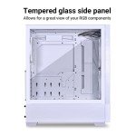 LIAN LI High Airflow ATX White PC Case, RGB Gaming Computer Case, Mesh Front Panel Mid-Tower Chassis, 3 ARGB PWM Fans Pre-Installed, USB Type-C Port, Tempered Glass Panel (LANCOOL 205 MESH C, White)