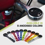 JRC Components Amplitude Underbar Computer Mount for Road & Gravel Bikes | Compatible with Garmin Edge Computers | Lightweight Aero Handlebar Mount for Bicycles (Pink)