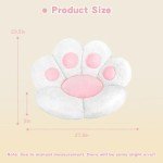 MOONBEEKI Cat Paw Cushion Chair Comfy Kawaii Plush Seat Cushions Shape Lazy Pillow for Gamer Chair 28"x 24" Cozy Floor Cute Seat Kawaii for Girl Worker Gift, Dining Room Bedroom Decorate White
