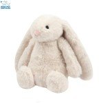 Best Pet Supplies Interactive Bunny Buddy Dog Toy with Crinkle and Squeaky Enrichment for Small and Medium Breed Puppies or Dogs, Cute and Plush - Bunny (Beige)
