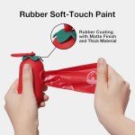 VETRESKA Dog Poop Bag Dispenser with Strawberry Scented Bags, Leak Proof, Extra Thick and Large Pet Waste Bags,1 Count Bag Holder and 105 Bags (7 Refill Rolls) for Walking Dog and Cats Litter, Red