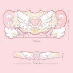 GeekShare Kawaii Mouse Pad Wrist Rest Support Set - Non-Slip Rubber Base Desk Mat and Memory Foam Wrist Rest for Keyboard and Mouse,Perfect for Gaming,or Home Office Work - Star Wings Series