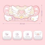 GeekShare Large Gaming Mouse Pad Kawaii Pink Non-Slip Rubber Back Mouse Pad Big Waterproof Desk Mat for Keyboard and Mouse Perfect for Gaming,or Home Office Work - Star Wings（Super Dense Cloth）