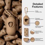 VETRESKA Dog Waste Bag Dispenser with Coffee Scent - Leak Proof, Extra Thick Pet Waste Bags - 1 Bag Holder, 105 Bags (7 Refill Rolls) for Dogs and Cats