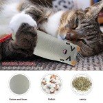 Soft Cat Toys for Indoor Cats Self Play Pet Supplies Cat Gifts Interactive Pillows Cat nip Filled Toys 5PCS Plush Kitten Teething Toys Set Cute Kitty Chew Bite Toys Resistant Cartoon Cat Mouse Toys