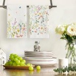 Artoid Mode Wildflower Floral Spring Kitchen Towels Dish Towels, 18x26 Inch Farmhouse Summer Decoration Hand Towels Set of 2