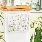 Artoid Mode Flowers Floral Spring Kitchen Towels Dish Towels, 18x26 Inch Daily Seasonal Summer Dragonfly Decoration Hand Towels Set of 2