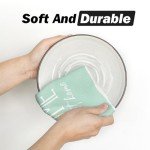 Artoid Mode Green Eucalyptus Home Motto Spring Kitchen Towels Dish Towels, 18x26 Inch Farmhouse Decoration Hand Towels Set of 4