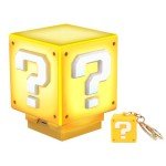 Mytrix Mini Question Block Light, Desk Lamp, Bedside Lamp with Game's Gold Coin Sound Effects for Super Mario Bros, As Christmas Gifts for Kids and Fans (with Same Style Key Chain and USB Cable)