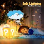 Mytrix Mini Question Block Light, Desk Lamp, Bedside Lamp with Game's Gold Coin Sound Effects for Super Mario Bros, As Christmas Gifts for Kids and Fans (with Same Style Key Chain and USB Cable)