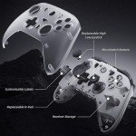 Mytrix Pro PC Controller with Charing Dock, Wireless Bluetooth 2.4G Wired Multi-Platform Controllers Hall Effect Joysticks Hall/Micro 2-in-1 Triggers, 1000Hz Report Rate 4 Macro Keys ABXY MicroSwitch