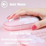 Mytrix Cute Sakura Pink Wireless Keyboard Mouse Combo, Retro Type-Writer Keys, 2.4G USB Slim Keyboard Mouse Set with Numeric Keypad for Computer, Laptop, Desktops, Pc, Mac(KMCS01) (Renewed)