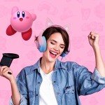 Mytrix Wired Gaming Headset with Mic for PS4, PS5, Xbox, PC, Mac, Switch, Cat Ear Gaming Headphones with 360° Rotation Microphone, Surround Sound, Soft Earmuff, RGB Light Effect - Gradient Pink Blue