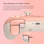8Bitdo Ultimate 2C Wireless Controller (Hall Effect Joystick Update) for Windows PC and Android, with 1000Hz Polling Rate, Remappable L4/R4 Bumpers, Rumble Vibration and Turbo Function (Pink)